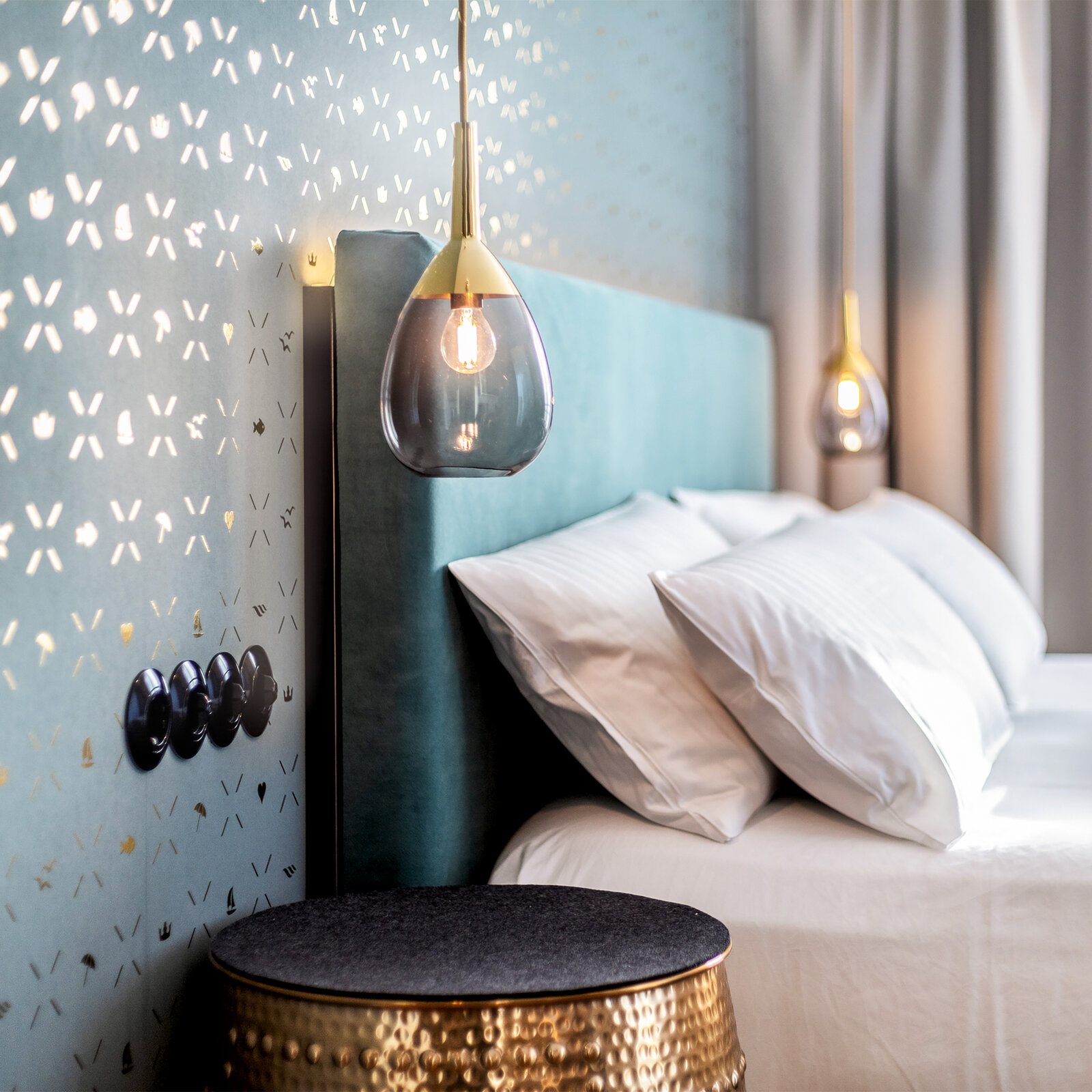I LOVE SYLT Hotel Terminus Detailansicht Zimmer mit Bett