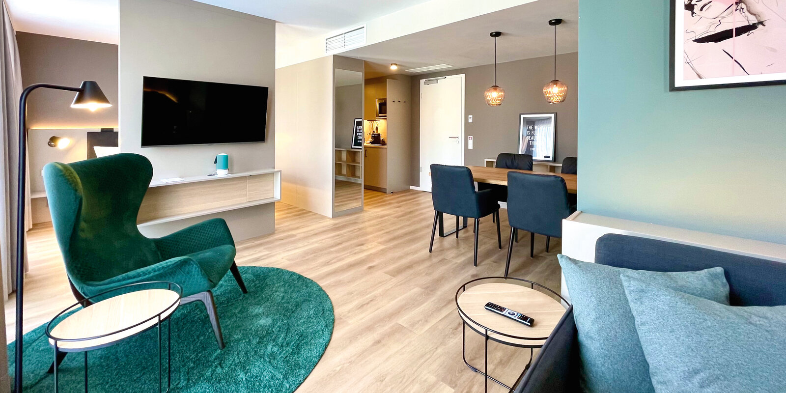 Aparthotel Zeitwohnhaus Wohnbereich in Suite