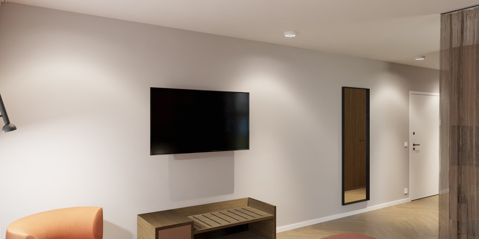 Simulation TV Wand nachher