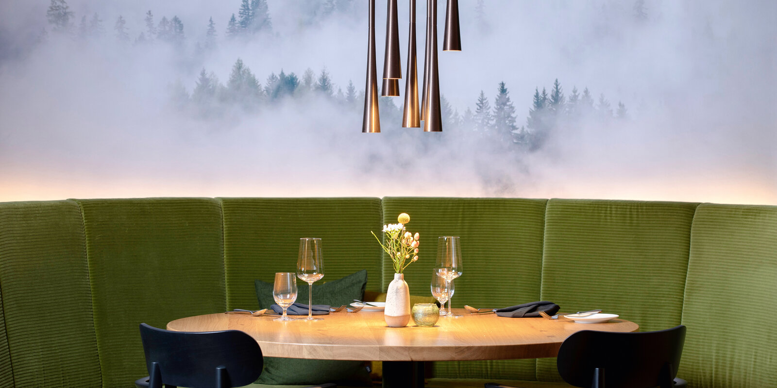 zieflekoch Engel Obertal Restaurant Destille Fotowand Tisch Bank