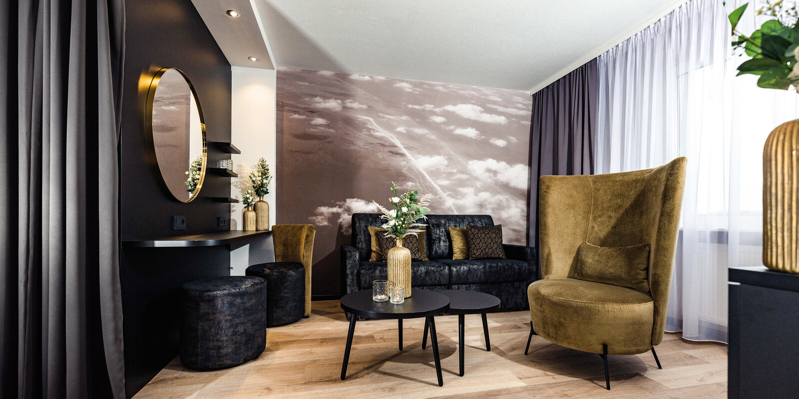 Hotel Concorde Sitzgruppe in Zimmer