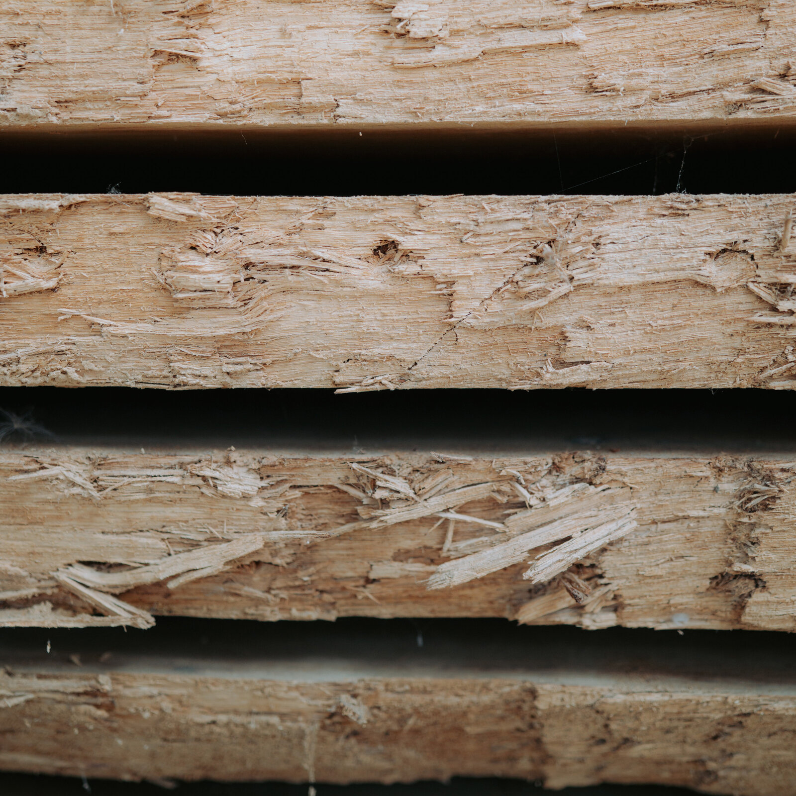 Holzplatten im Schnitt Bild aus der Schreinerei