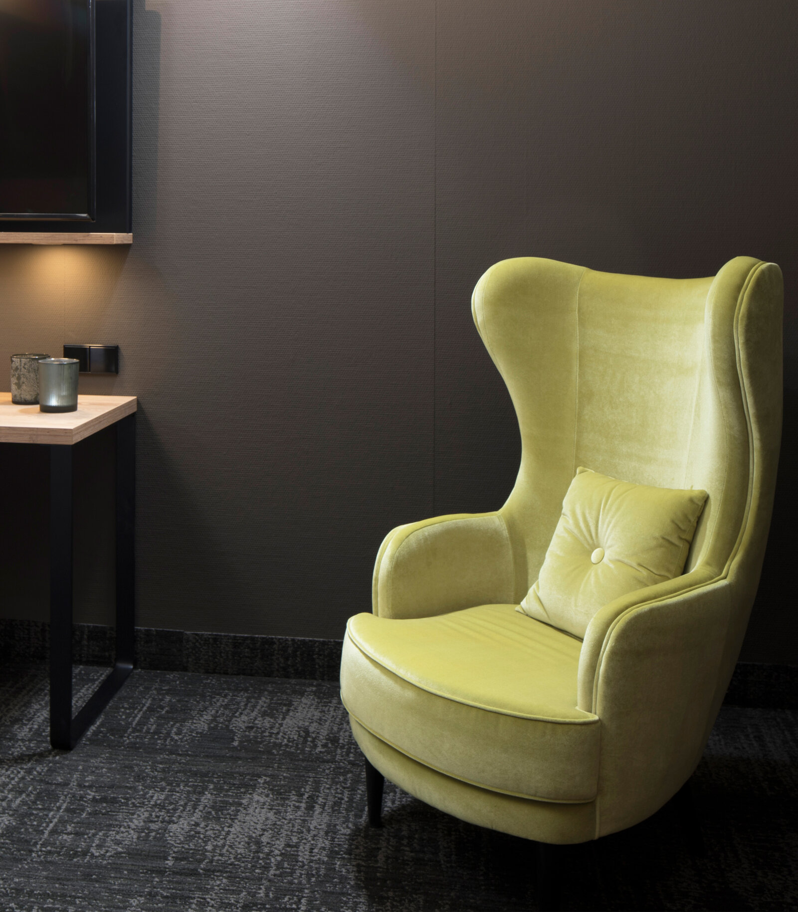 zieflekoch musterzimmer zadoro zimmer grau sessel samt tisch