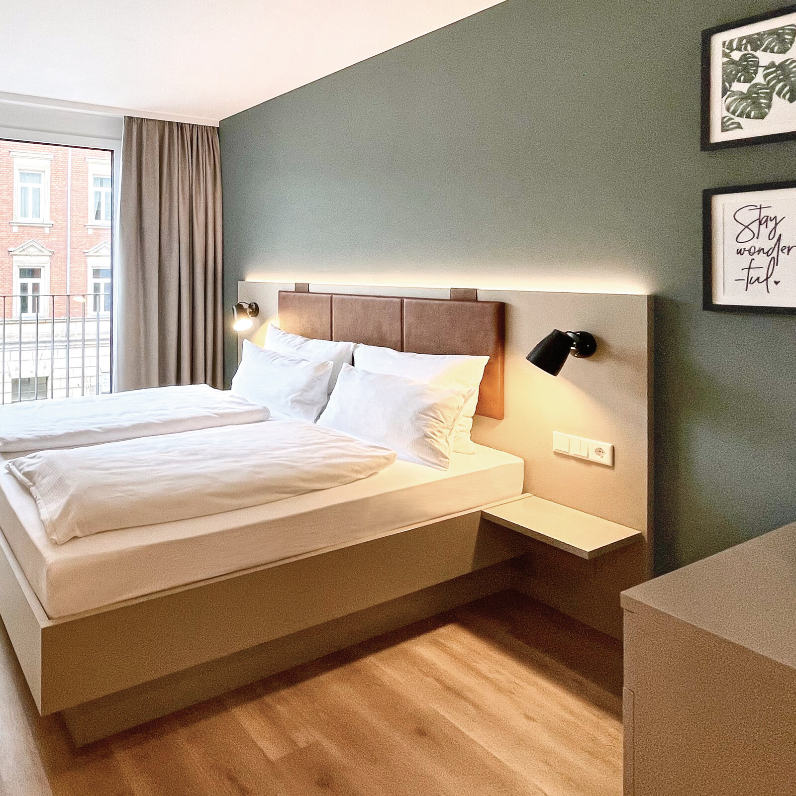 Aparthotel Zeitwohnhaus Zimmer mit Bett
